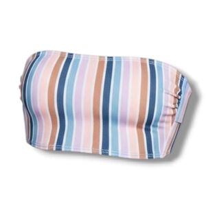 Xhilaration Women’s Longline Metallic Strapless Bandeau Bikini Top – XS